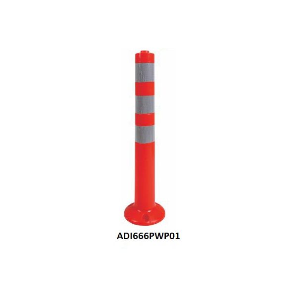 PVC WARNING POST /ROAD SAFETY WARNING PVC FLEXIBLE TRAFFIC DELINEATOR POST / WARNING SPRING POST / FLEX BOLLARD