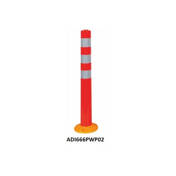 PVC WARNING POST /ROAD SAFETY WARNING PVC FLEXIBLE TRAFFIC DELINEATOR POST / WARNING SPRING POST / FLEX BOLLARD