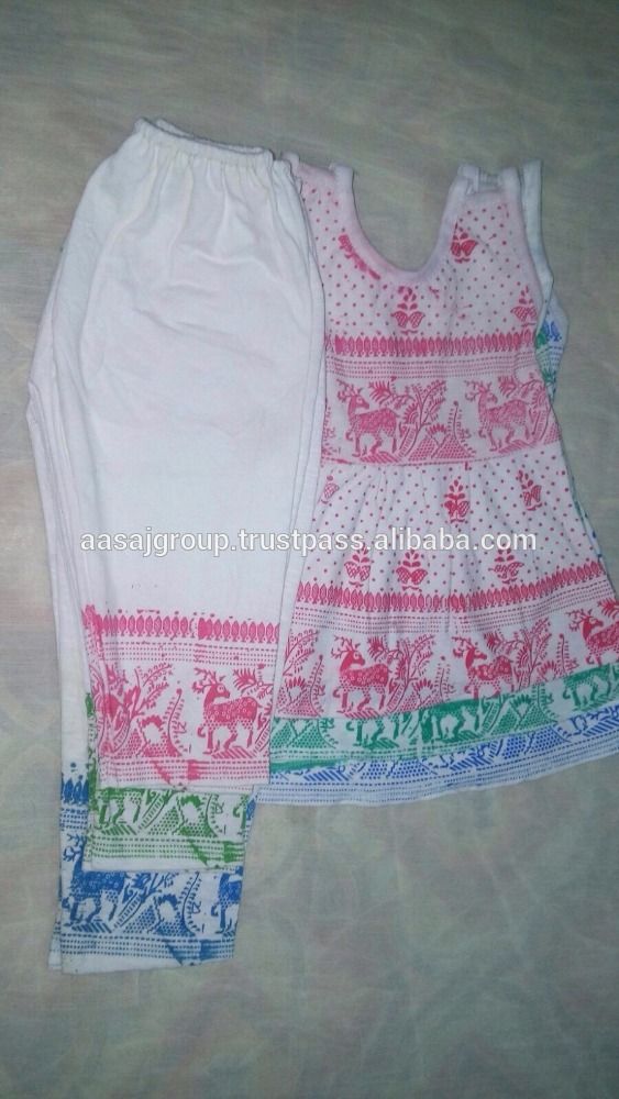 Girls Two Pcs Set Dubai Stock Lot Garments Girls Frock