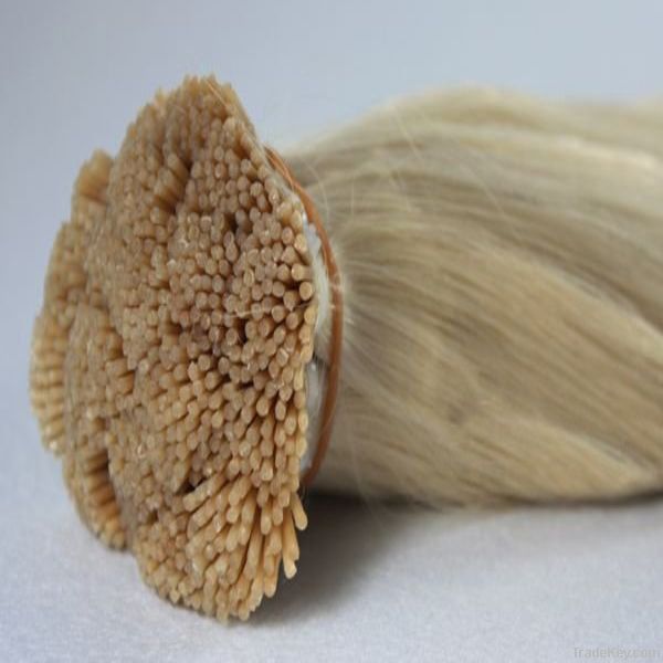 #2 pre-bonded i-tip non-remy hair extension