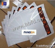 Customed Re-use Invoice Enclosed Labelope with Zipper
