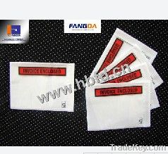 Customed Re-use Invoice Enclosed Labelope with Zipper