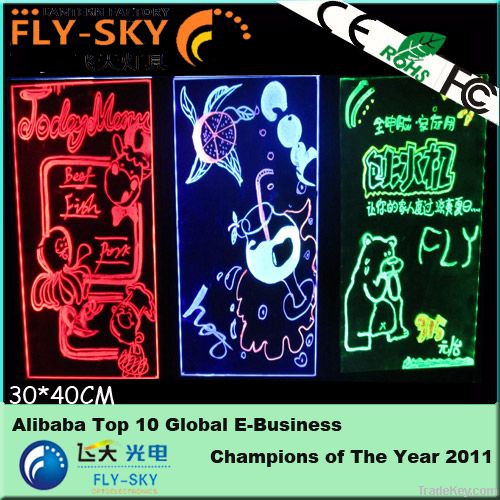 2012 new hot selling hight quality flourscent inddoor led disply board