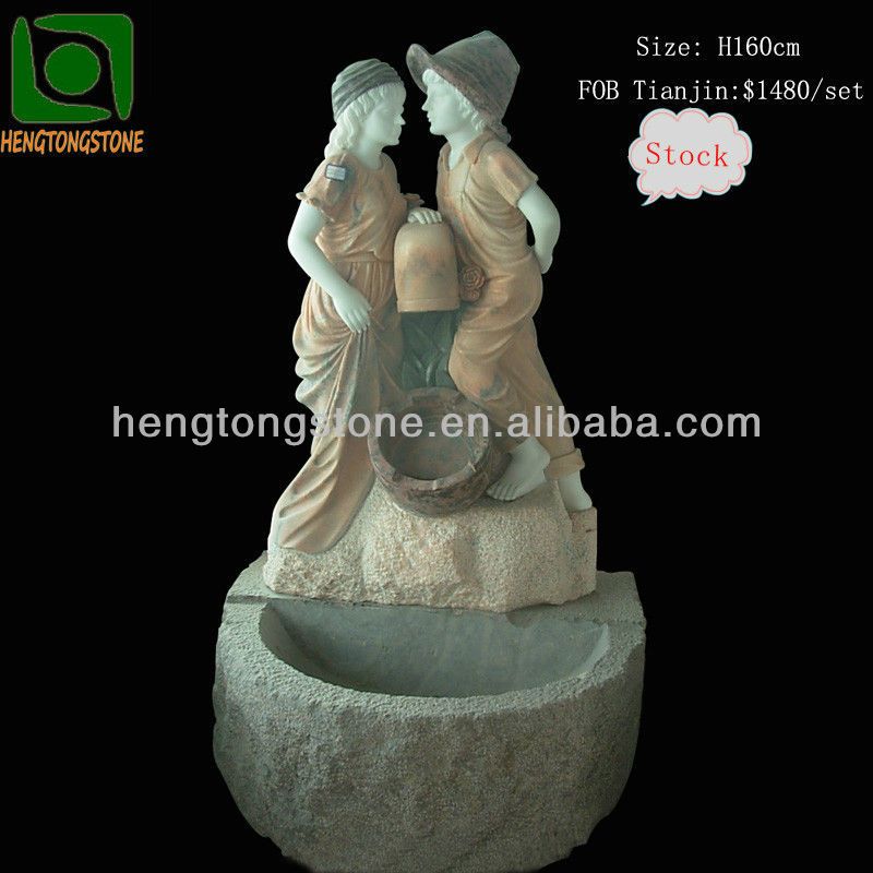 Hand Carved Marble Garden Fountain