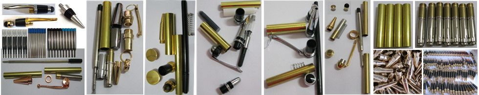 Pen Kits, Woodturning parts, Refills, Brass Tubes, Acrylic Blanks