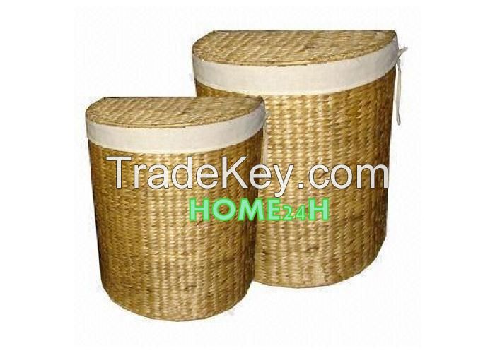 Water Hyacinth Laundry Baskets, laundry hamper