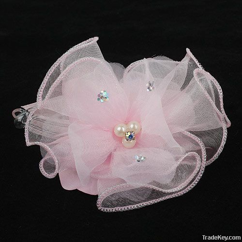 Fashion Simple Design China Silk Bowknot hairpin