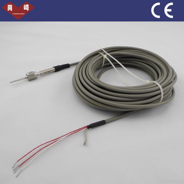 Sanitary RTD PT100 temperature sensor with silicone cable