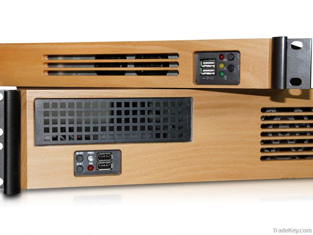 COMING SOON ! 1U Compact Rackmount mini-ITX Chassis with wood front be