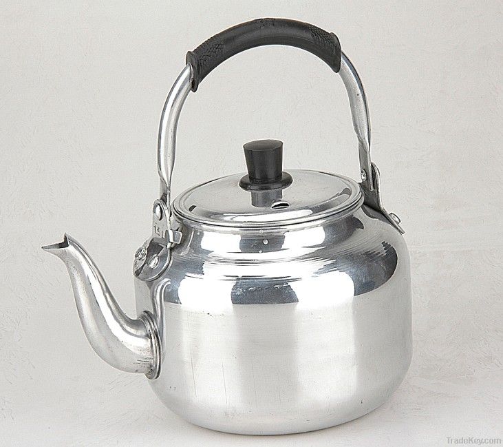 aluminum polished tea kettle