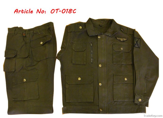 camouflage uniform or workwear