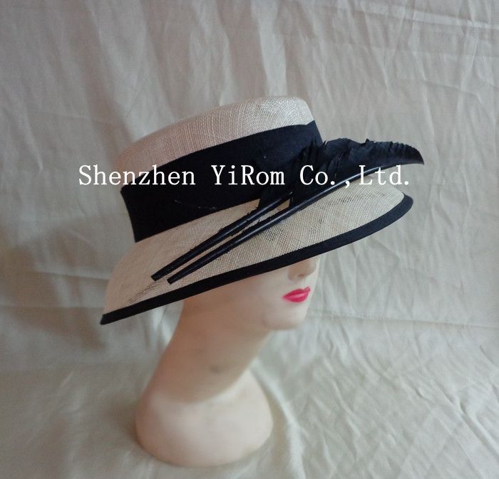 YRSM14075 sinamay hat, derby hat, church hat, occasion hat