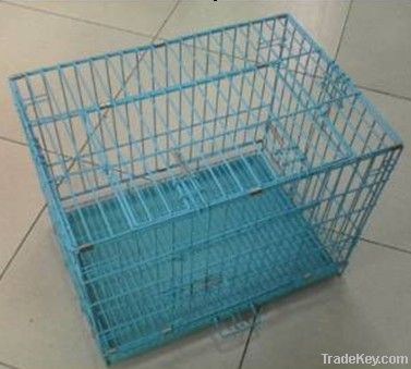 Foldable metal wire  dog cage