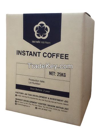 FREEZE DRIED INSTANT COFFEE IN BULK 100% ROBUSTA