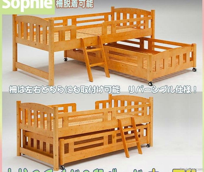 triple-tier  wood bed