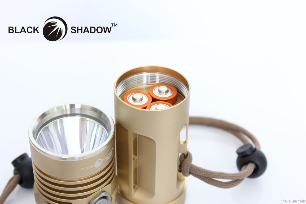 Blackshadow aluminium alloy CREE T6 flashlight  ROOK