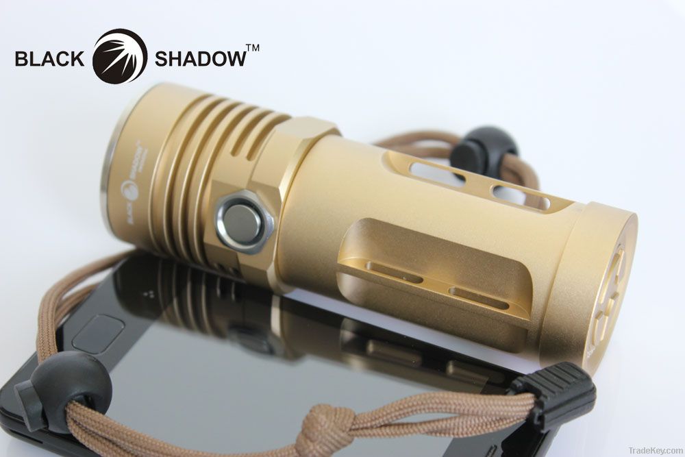 Blackshadow aluminium alloy CREE T6 flashlight  ROOK