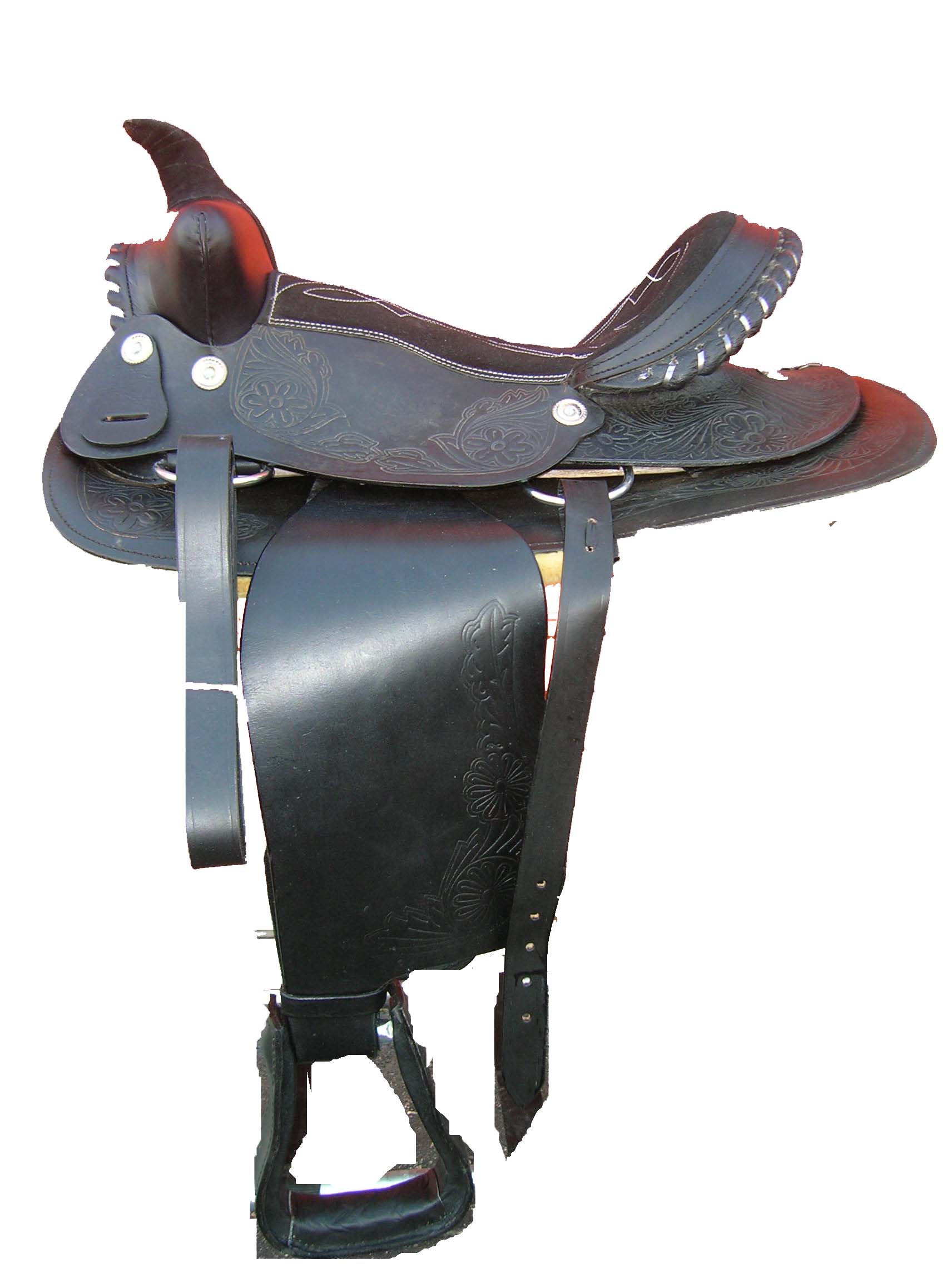 15 INCH PLEASURE TRAIL SADDLE BLACK / BROWN