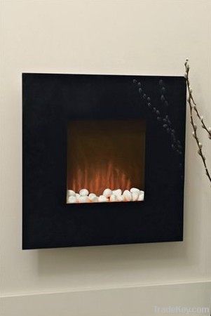 Wall mounted fireplace