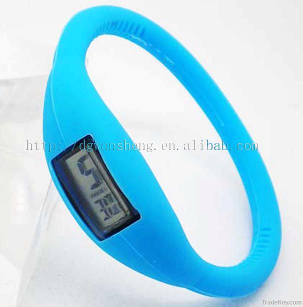 Charming silicone bracelet ion watch