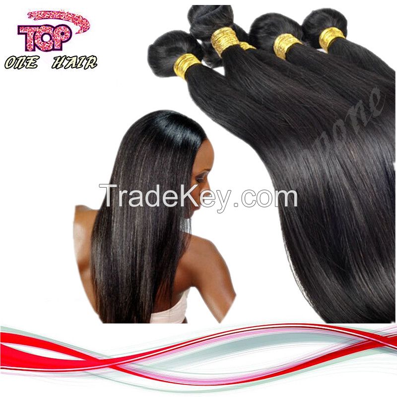 brazilian human virgin hair straight 100% human virgin hair extension