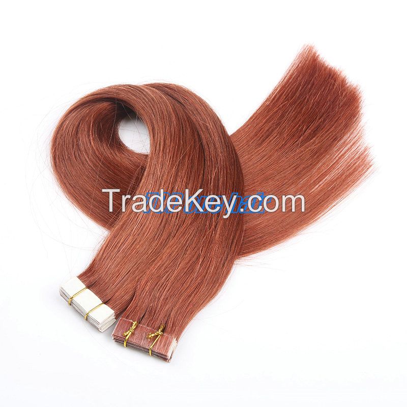 remy hair tape hair extension , skin weft tape hair extensions