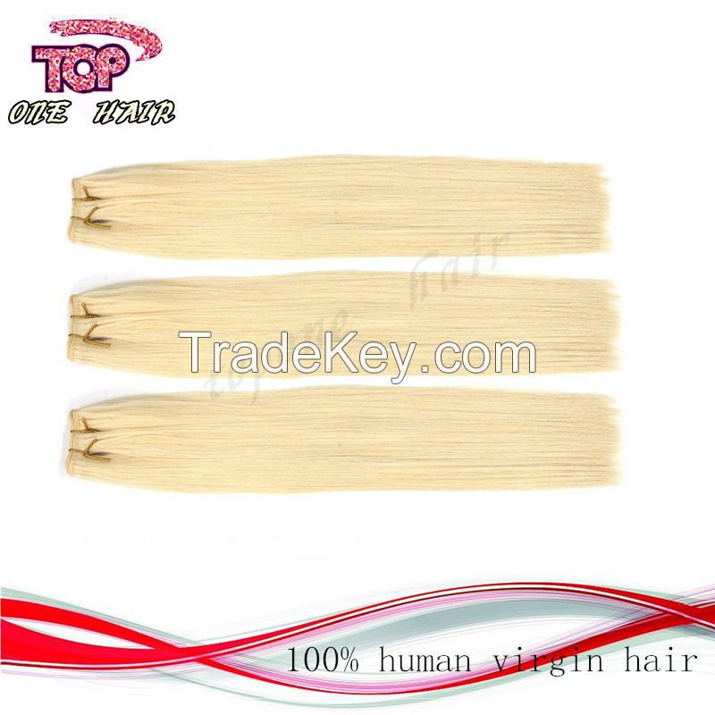 100% human remy hair extension straight hair weaving