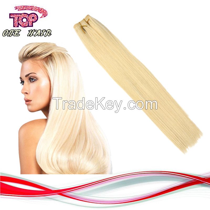 100% human remy hair extension straight hair weaving
