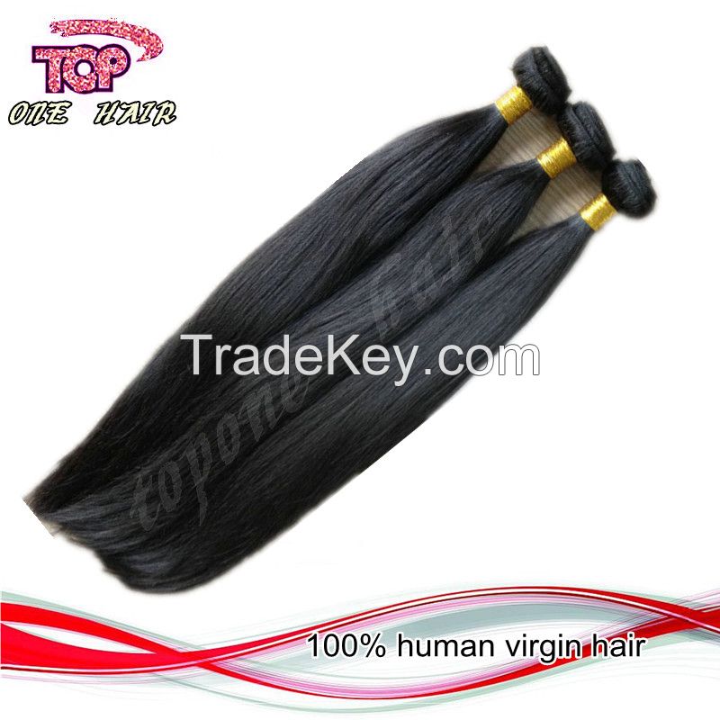 brazilian human virgin hair straight 100% human virgin hair extension