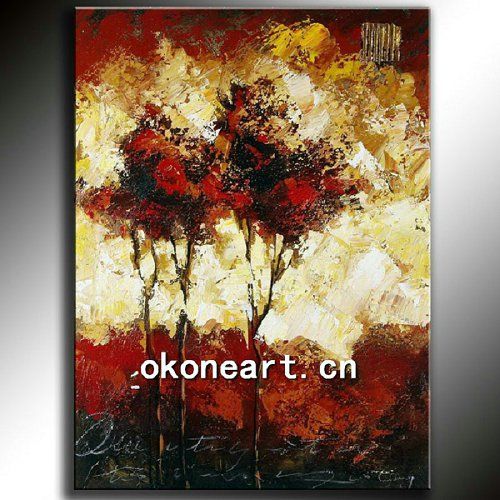 High quality best price abstract flower oil painting