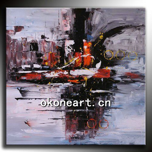 Modern decorative abstract oil painting