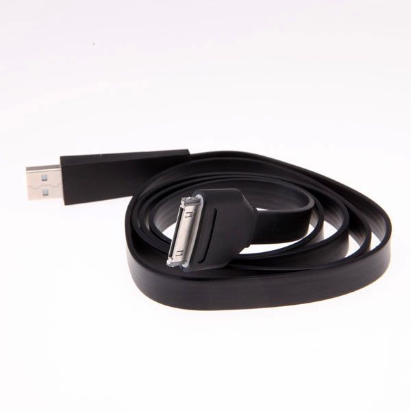 1M Flat Noodle Sync Data Cable USB Cord Charger 30P