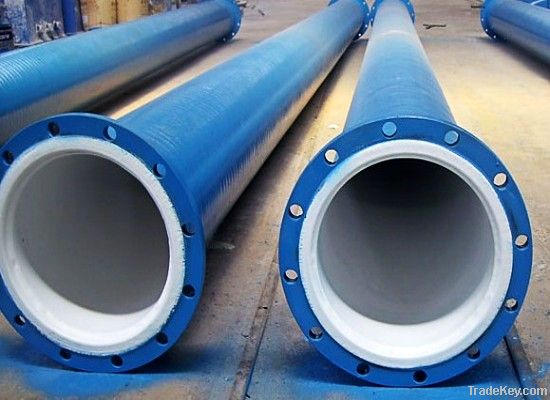plastic lined pipe to carry corrosive liquid & gas etc.