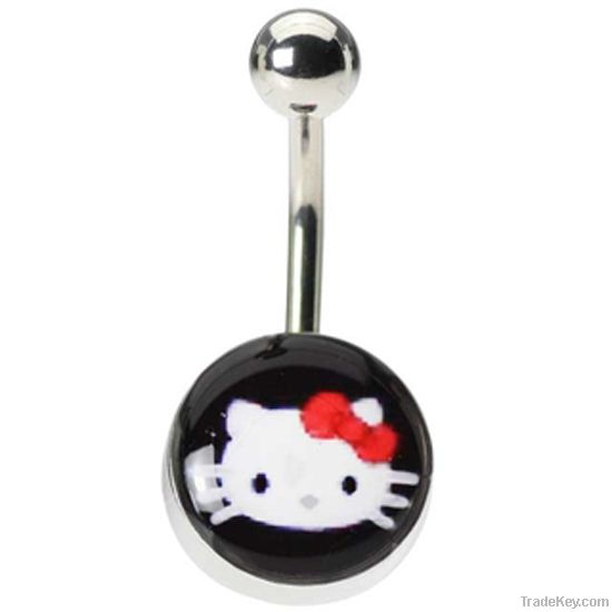 Hello kitty cute and sexy belly button rings