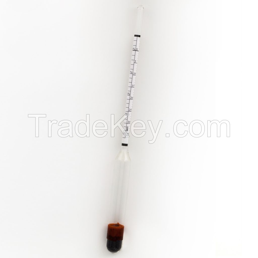 Triple scales hydrometer home brewing wine and beer making hydrometer HX-5058 alcohol hydrometer density:0.99-1.160 alcohol:0-20%, brix:0-35