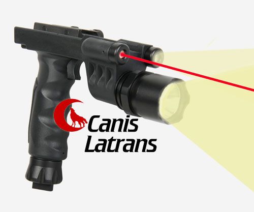 Tactical Grip Flashlght w/ tracking light+red laser
