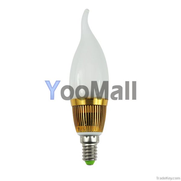 E14 3x1W 3W 110--220V LED Candle Light Bulb Warm White