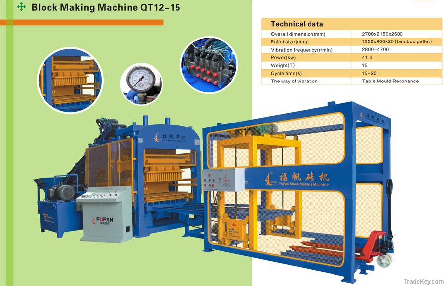Automatic Block making machine QT12-15