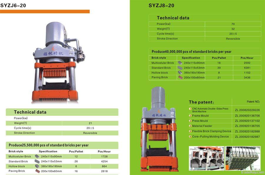 SYZJ8-20 press brick machine