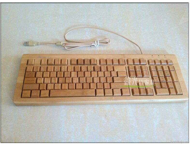 88 keyboards Environmental Friendly Nature Bamboo computer keyboard