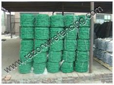 PVC, PE coated barbed wire, stoving varnish barbed wire