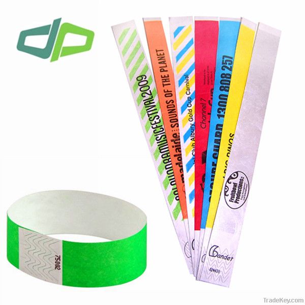 event tyvek wristband with serial number