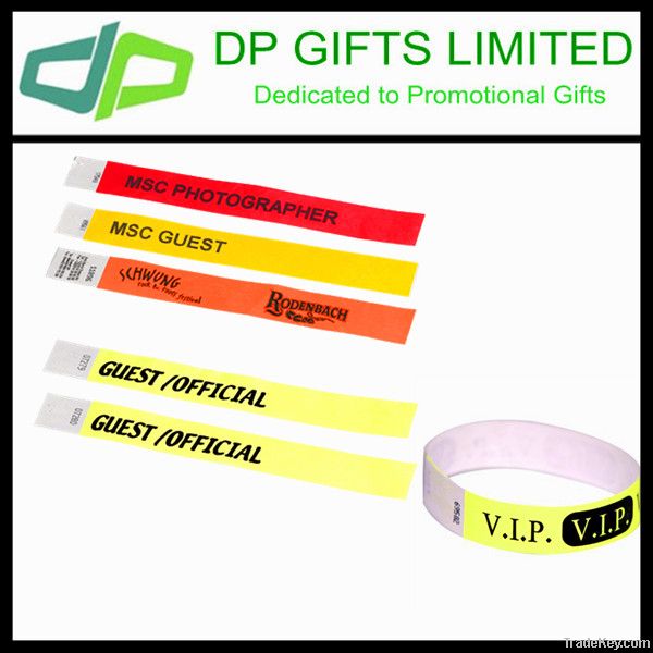 event tyvek wristband with serial number