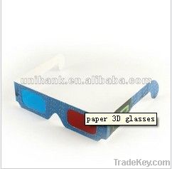 promotional hot selling paper 3D video glasses for home theater, movie,