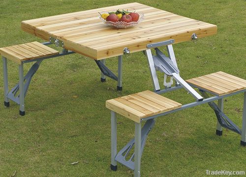 Fir Wood Picnic Folding Table