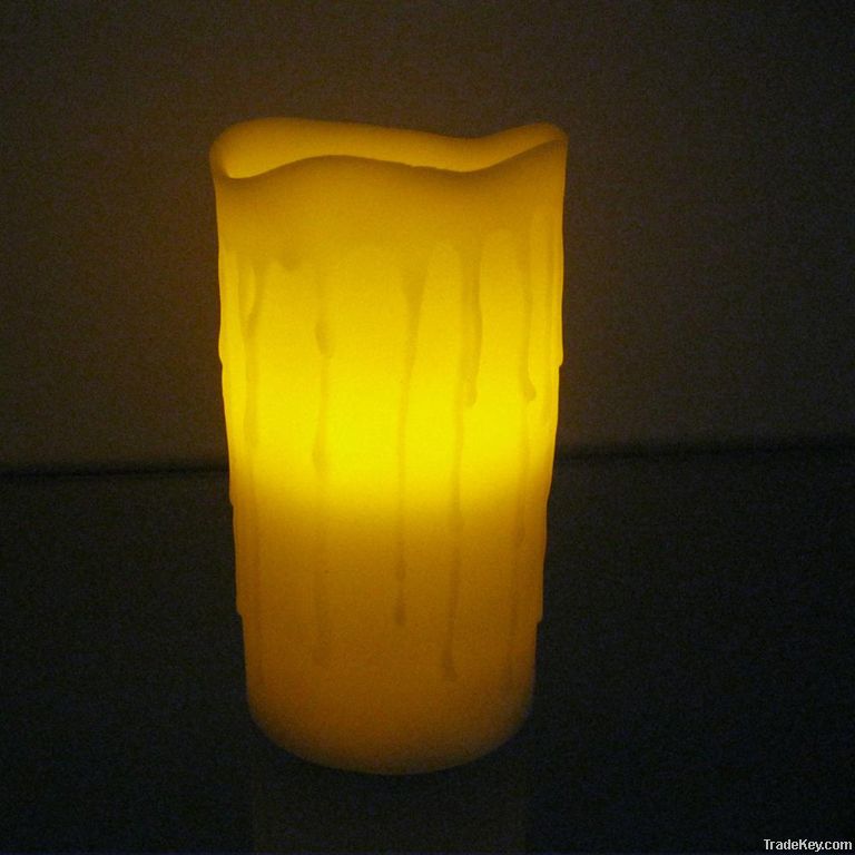 crater shape flameless candles with realistic flicker