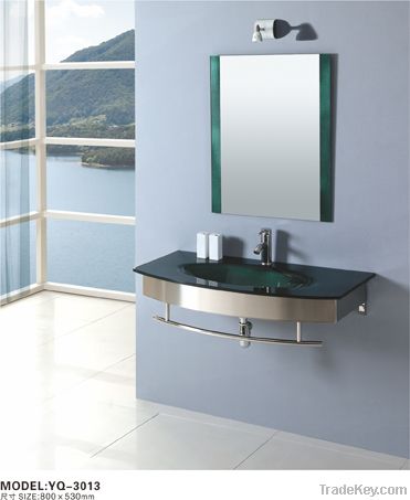 Glass basin counter