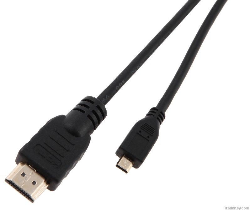 Hot sale gold plated micro hdmi cable