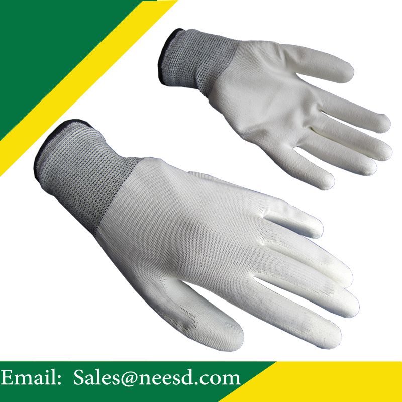 ESD PU Palm Coating Safety Glove