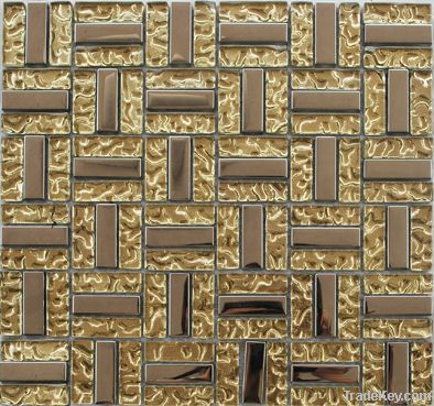 Golden Plating Mosaic Tiles